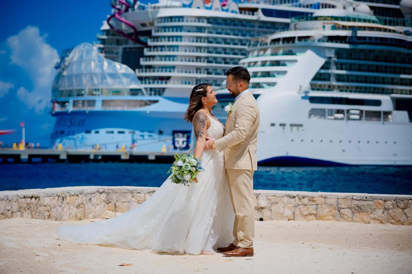 Client cruise wedding